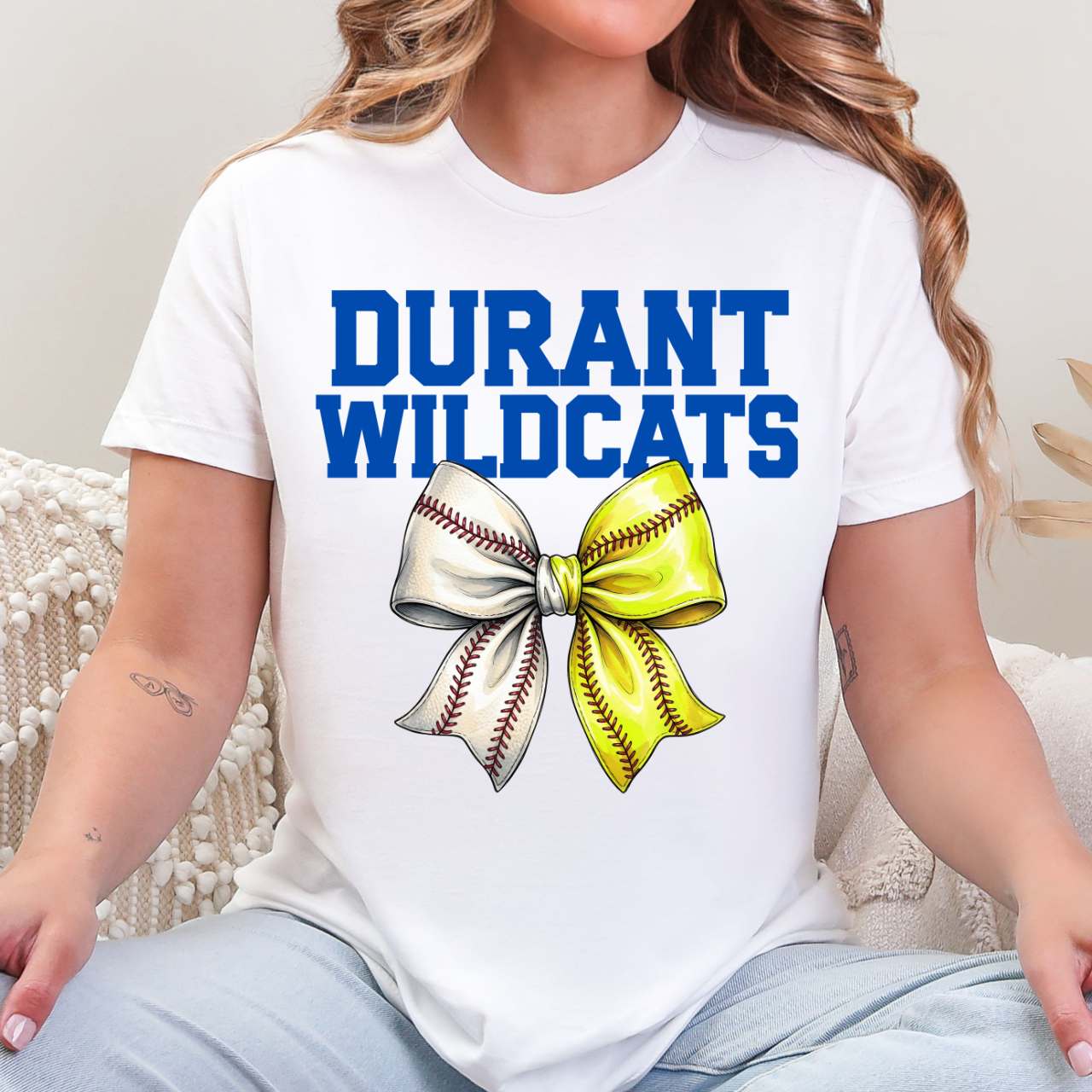 Durant Wildcats Baseball Softball Tee