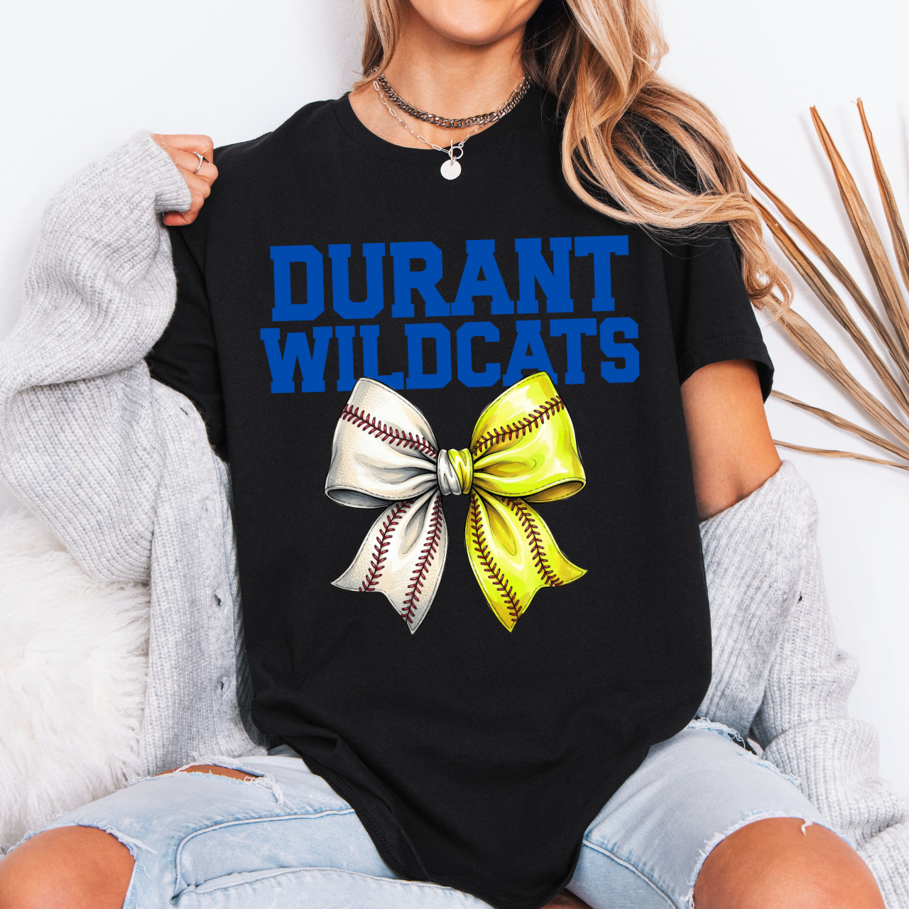 Durant Wildcats Baseball Softball Tee