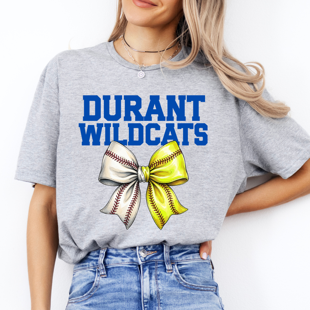 Durant Wildcats Baseball Softball Tee