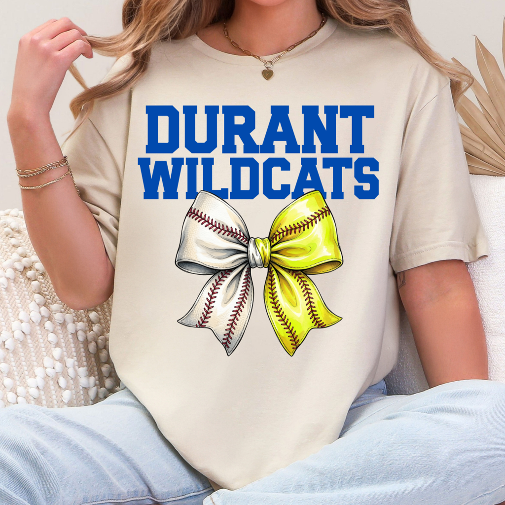 Durant Wildcats Baseball Softball Tee