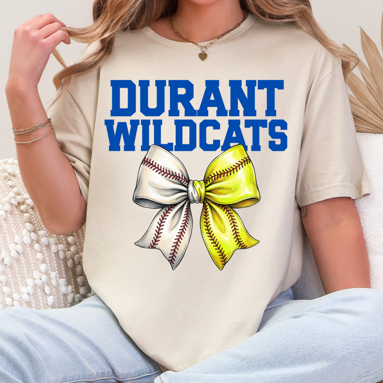 Durant Wildcats Baseball Softball Tee