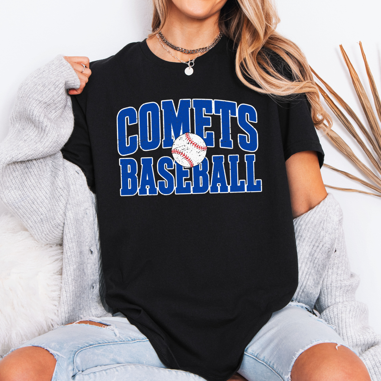 West Liberty Comets Baseball Tee