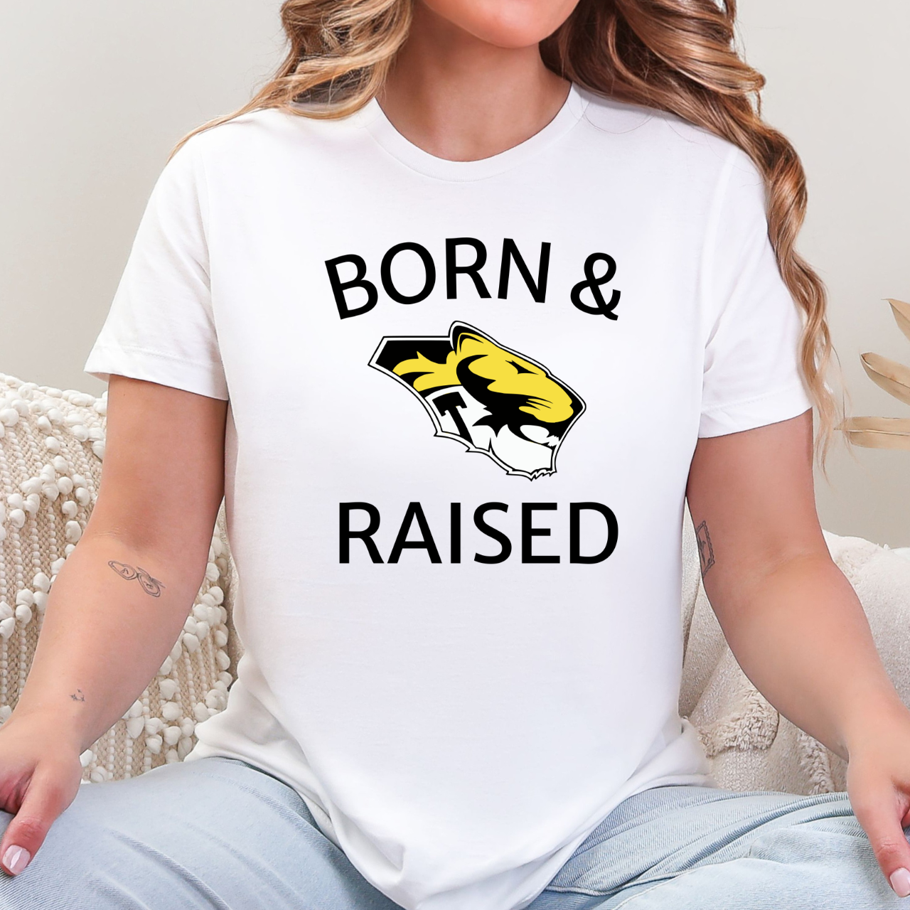 Tipton Tigers Born & Raised Tee