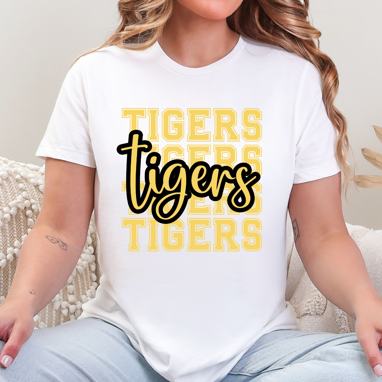 Tipton Tigers Script Overlay Tee