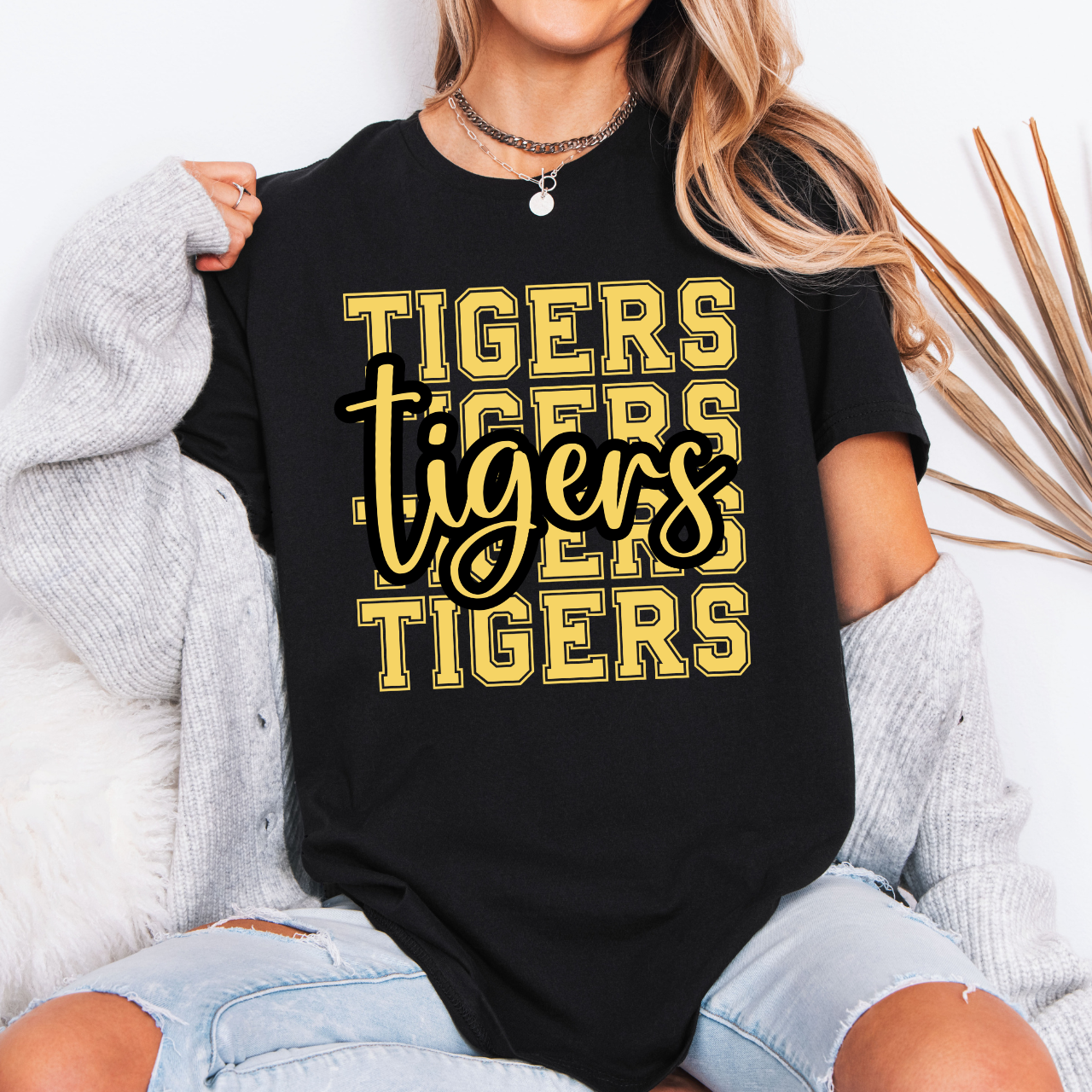 Tipton Tigers Script Overlay Tee