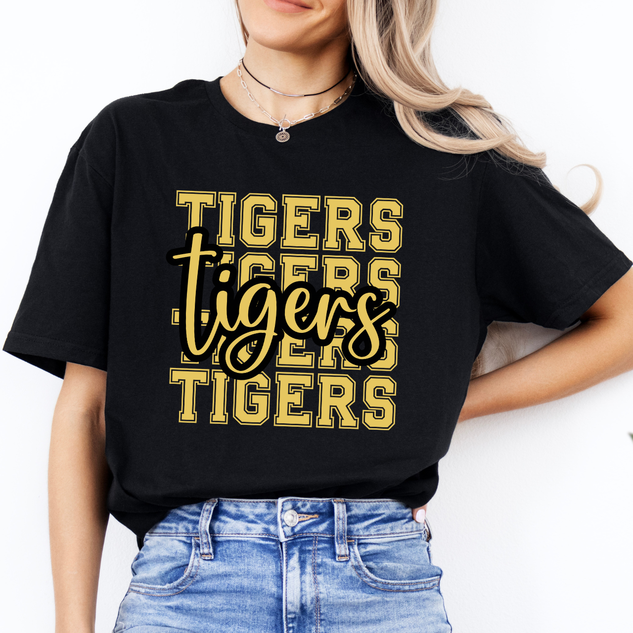 Tipton Tigers Script Overlay Tee