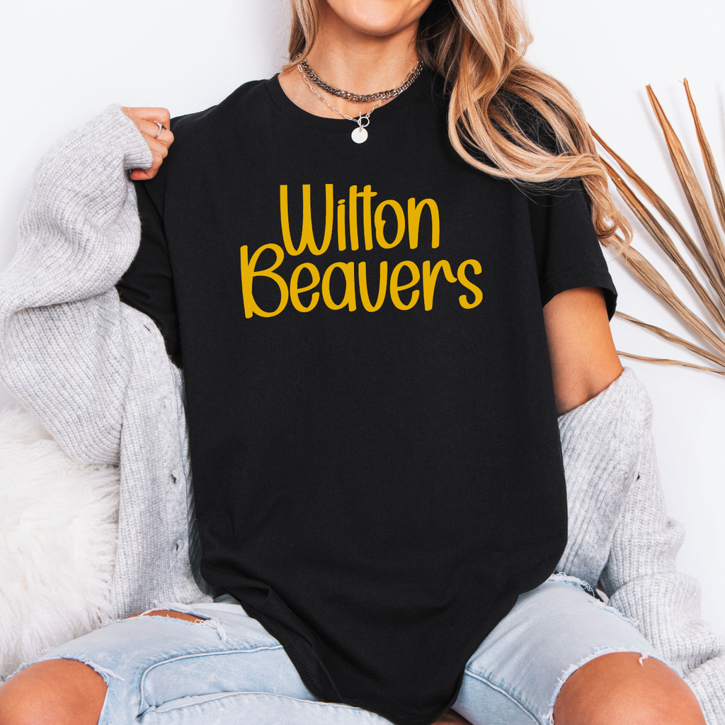 Wilton Beavers Playful Script Tee