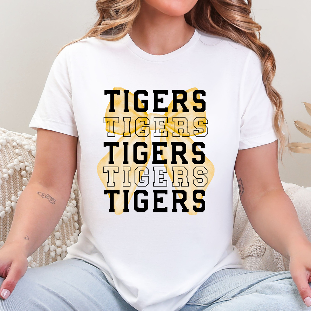 Tipton Tigers Repeat and Bow Tee