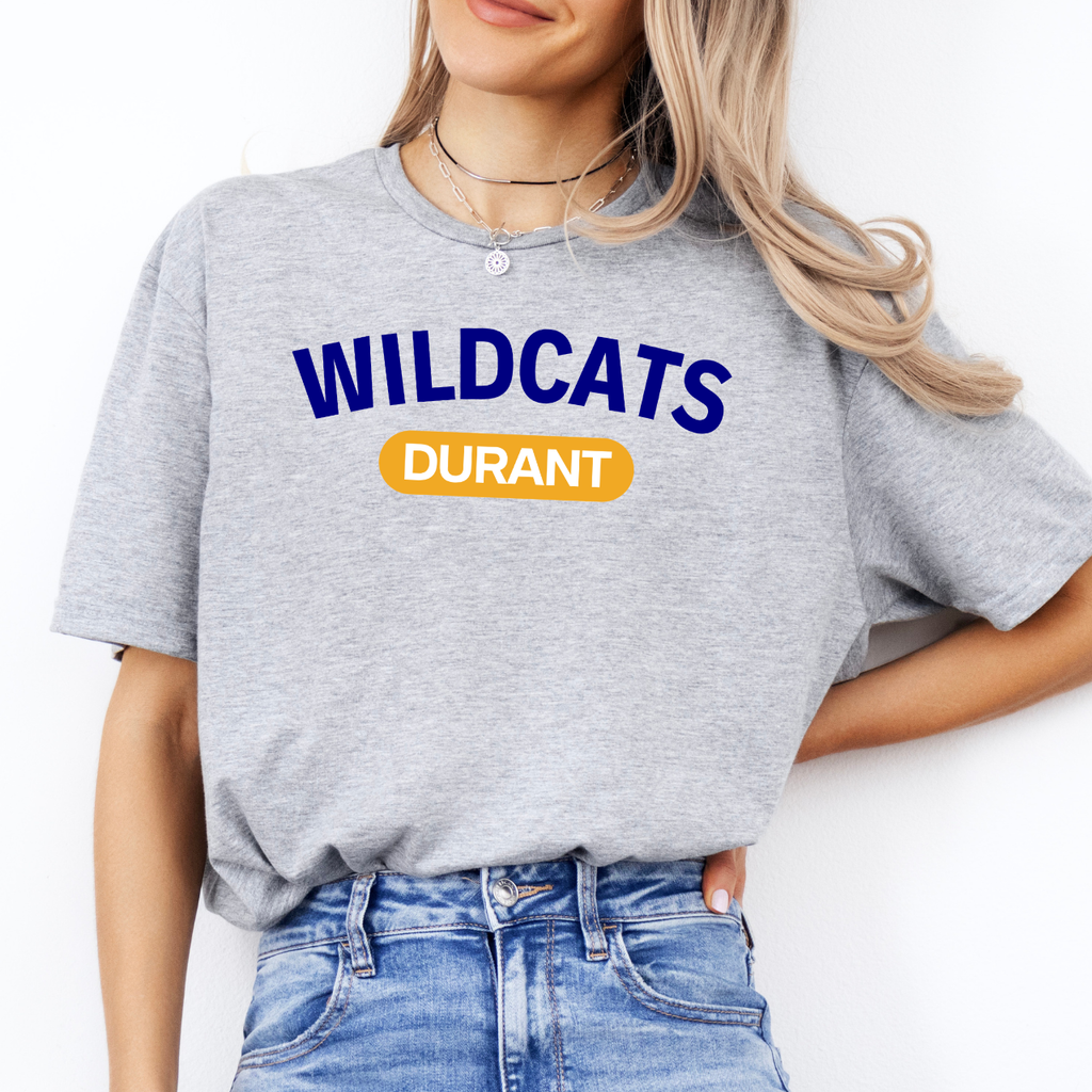 Durant Wildcats Classic Block Tee