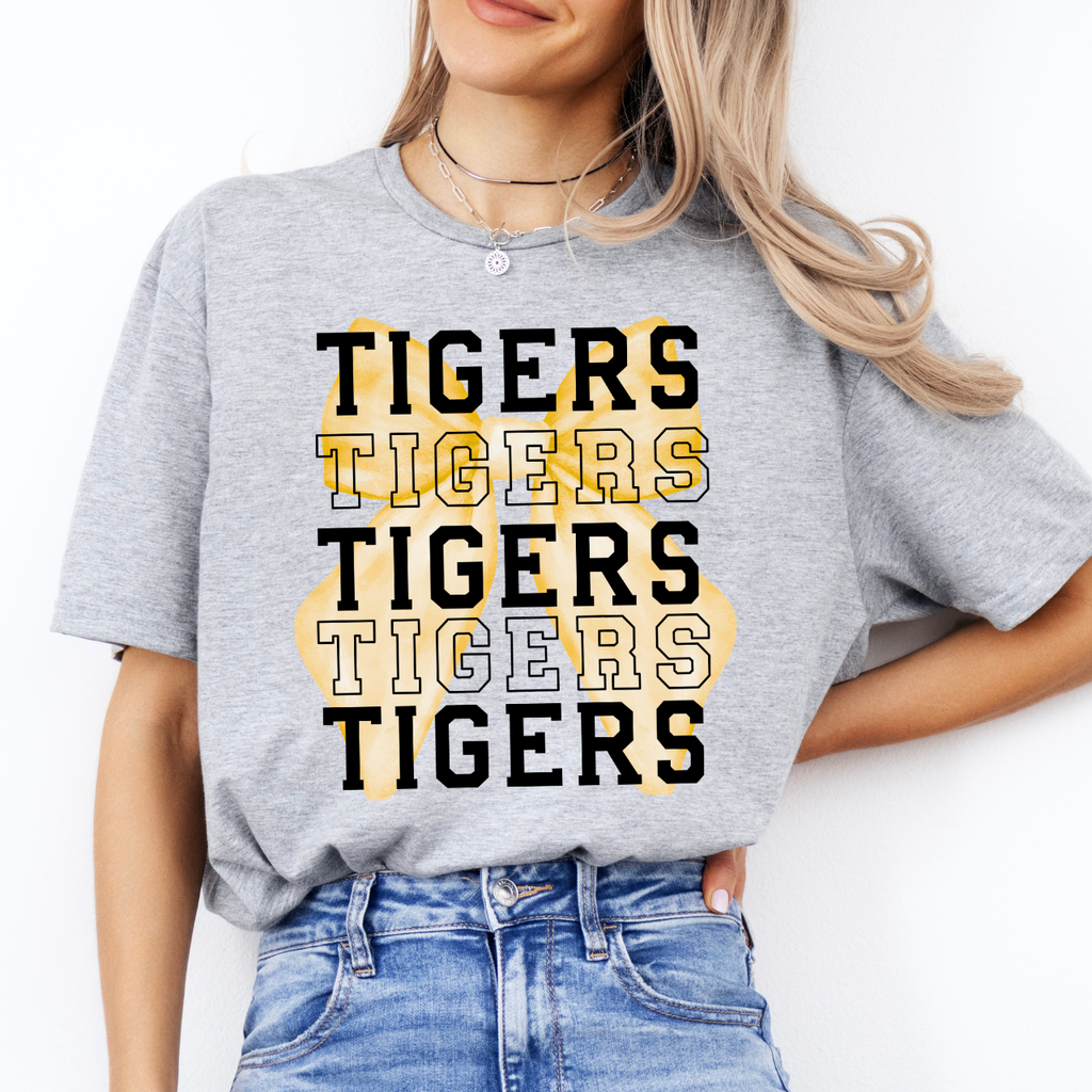 Tipton Tigers Repeat and Bow Tee