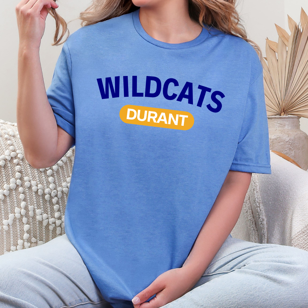 Durant Wildcats Classic Block Tee