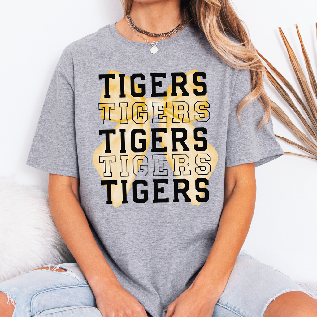 Tipton Tigers Repeat and Bow Tee