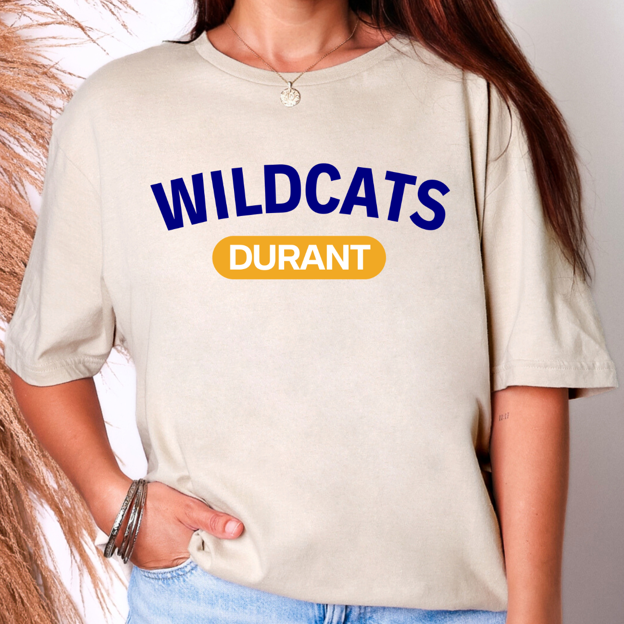 Durant Wildcats Classic Block Tee