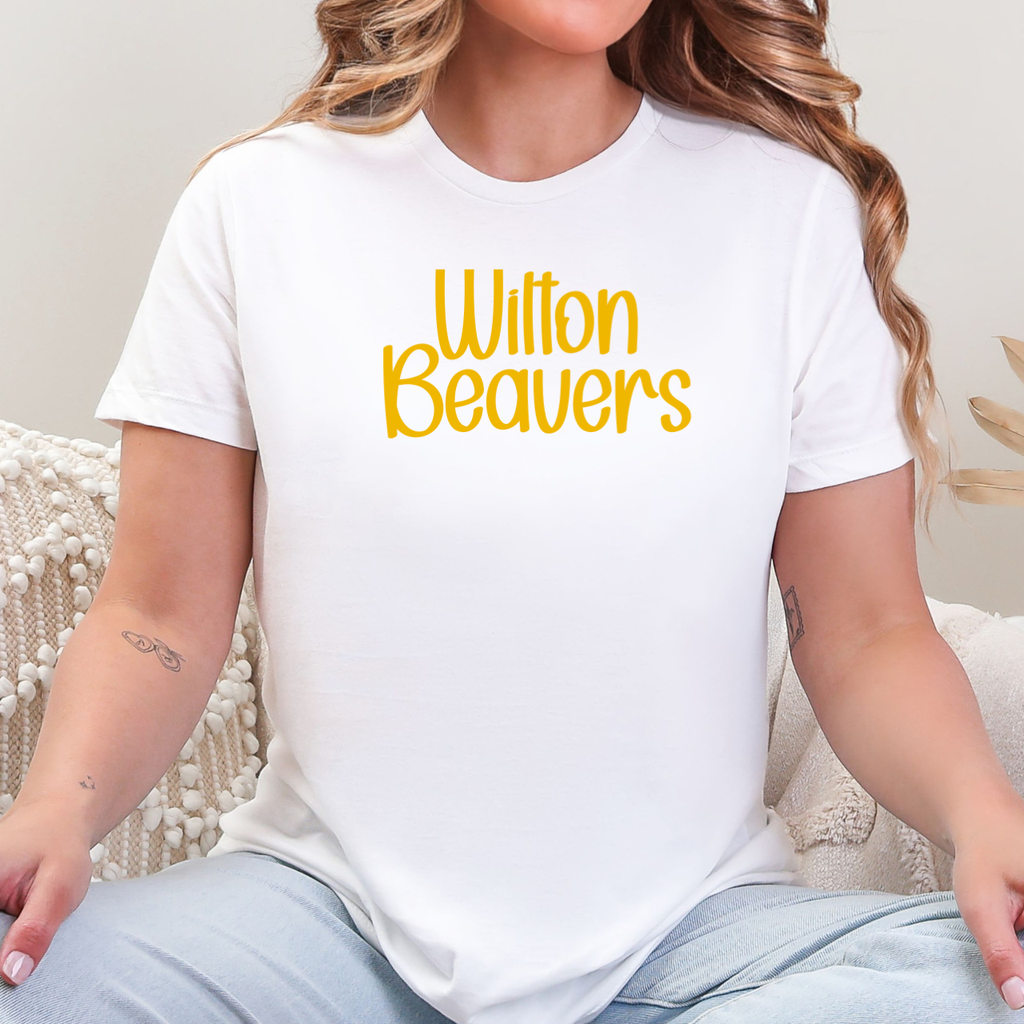 Wilton Beavers Playful Script Tee
