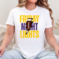 Purple and Gold Friday Night Lights Football Tee