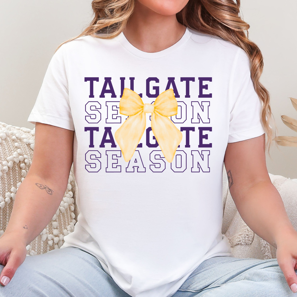 Muscatine Muskies Tailgate Season Bow Tee