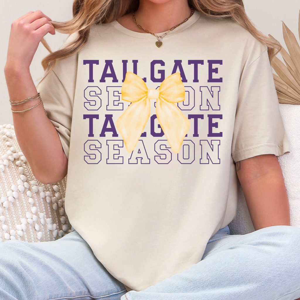 Muscatine Muskies Tailgate Season Bow Tee