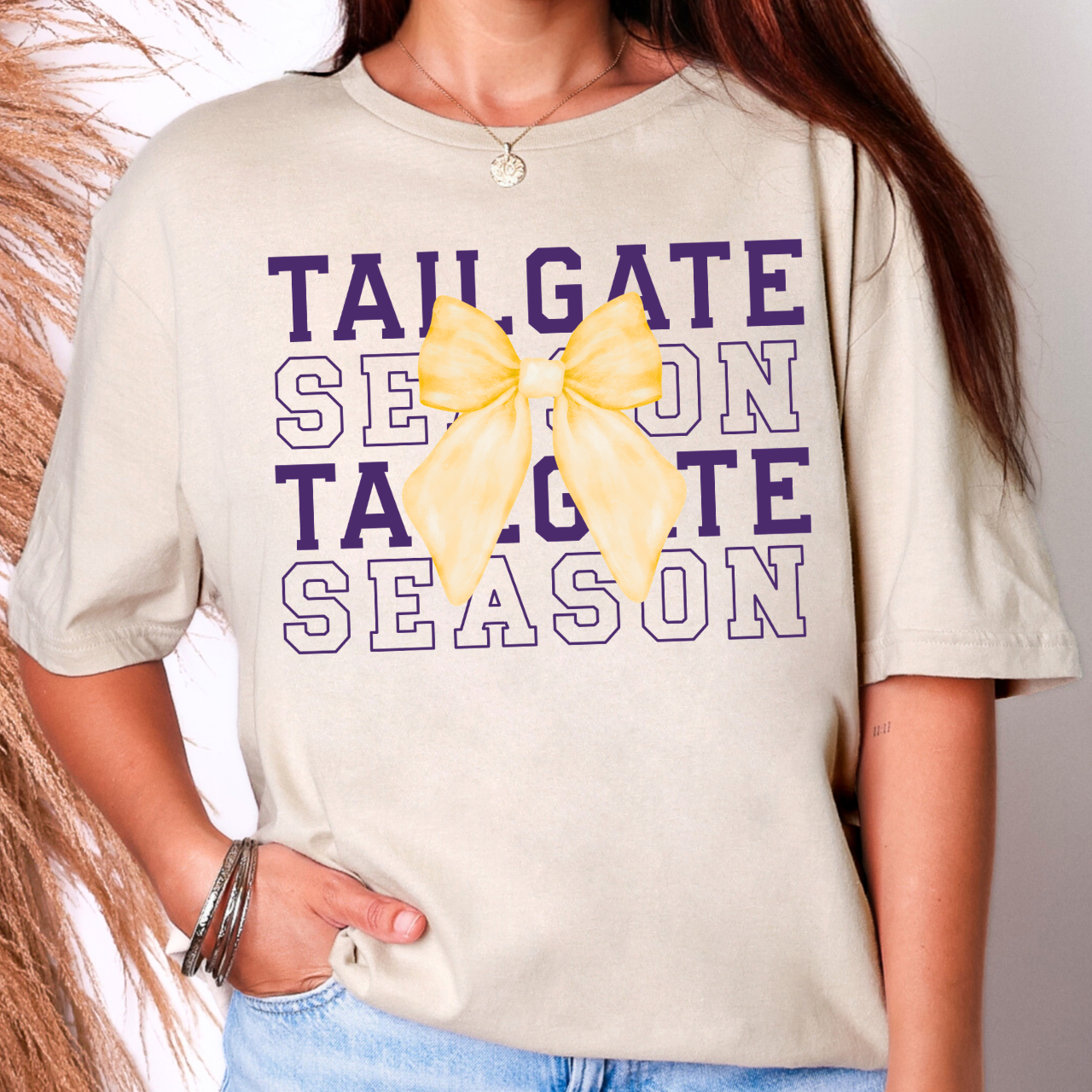 Muscatine Muskies Tailgate Season Bow Tee