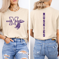 Muscatine Muskies Logo Front and Back Tee