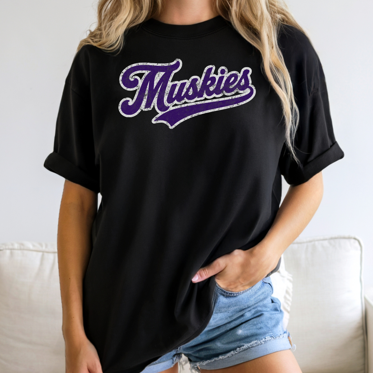 Muskies Classic Script Graphic Tee