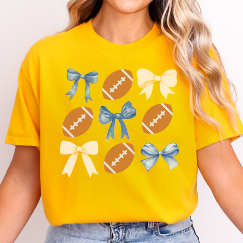 Durant Wildcats Football Bows Tee