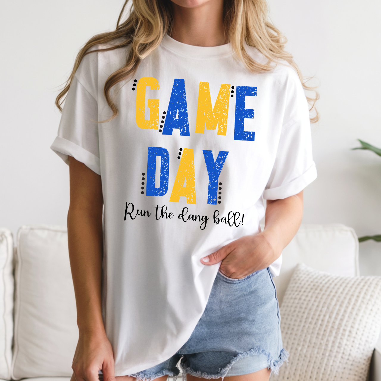 Durant Wildcats Game Day Run The Ball Tee