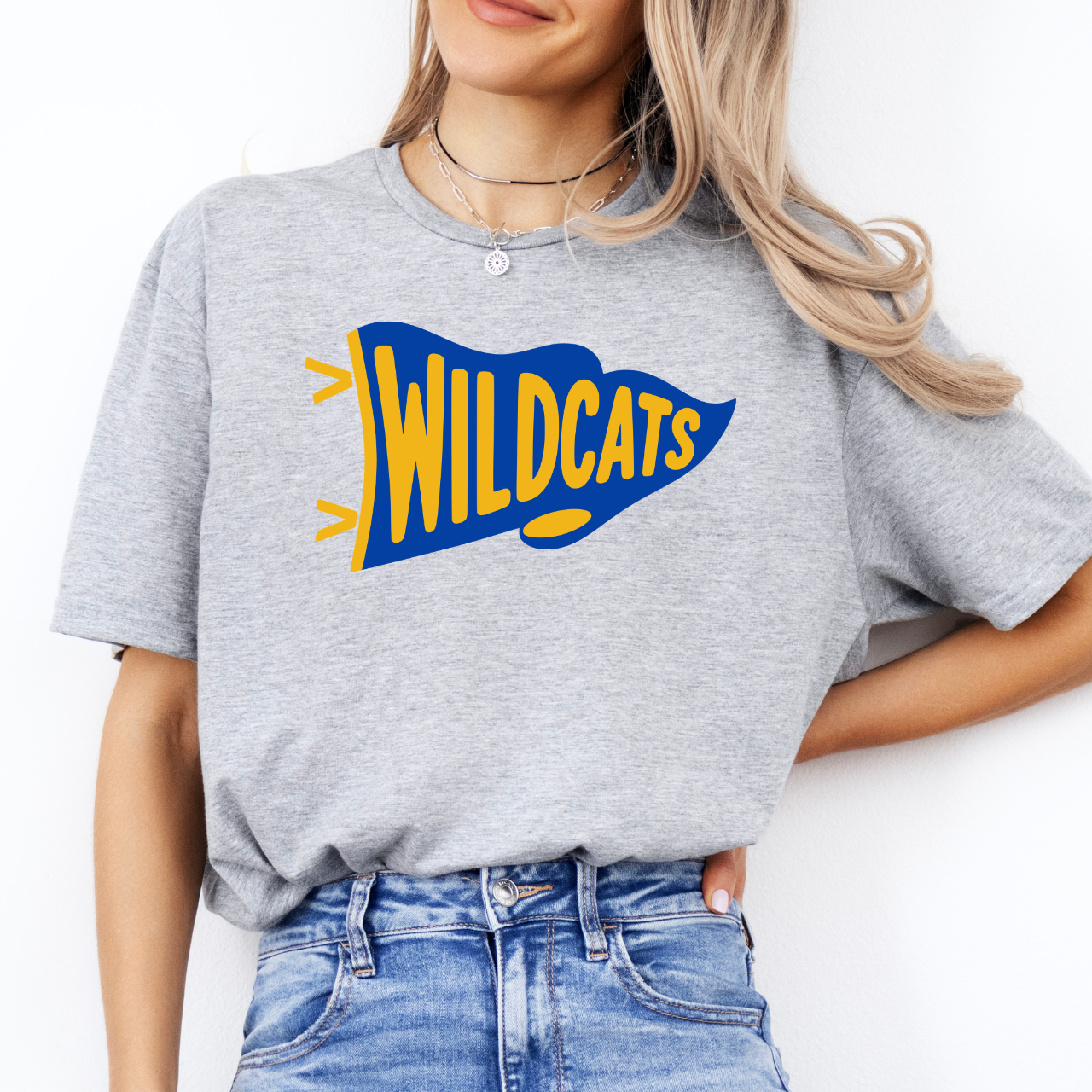 Durant Wildcats Retro Pennant Tee
