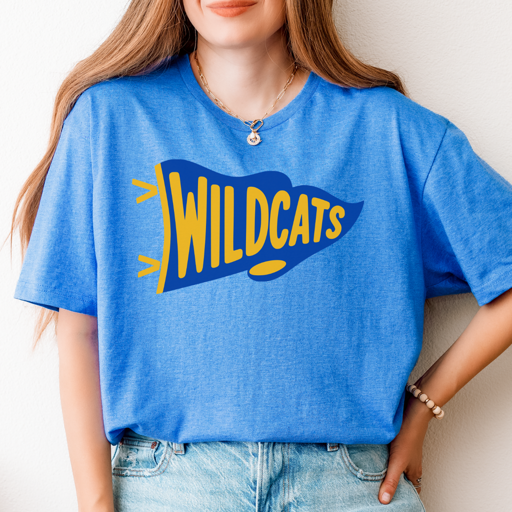 Durant Wildcats Retro Pennant Tee