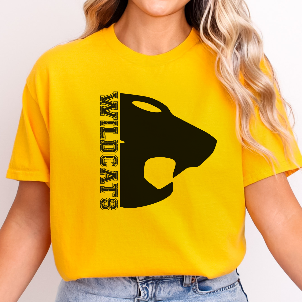Durant Wildcats Bold Mascot Logo Tee