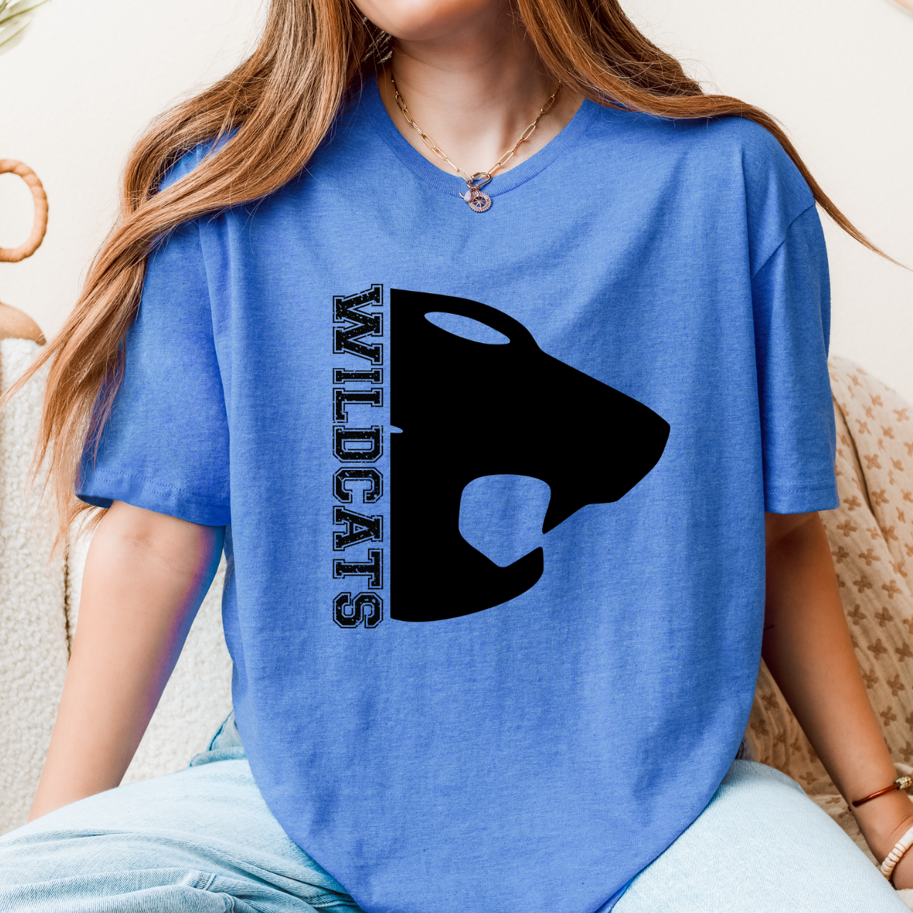 Durant Wildcats Bold Mascot Logo Tee