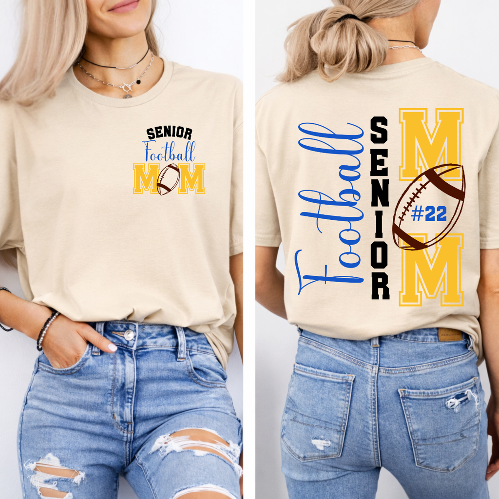 Durant Wildcats Senior Football Mom Tee