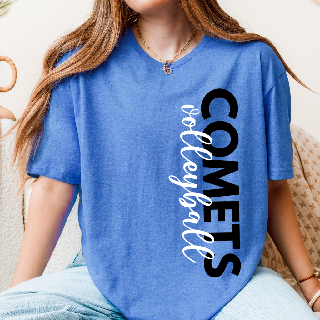 West Liberty Comets Side Print Volleyball Tee