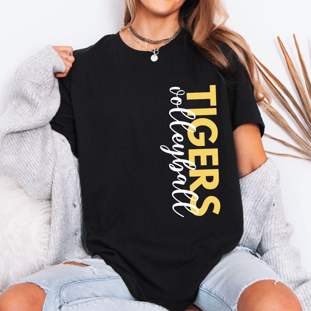 Tipton Tigers Side Print Volleyball Tee