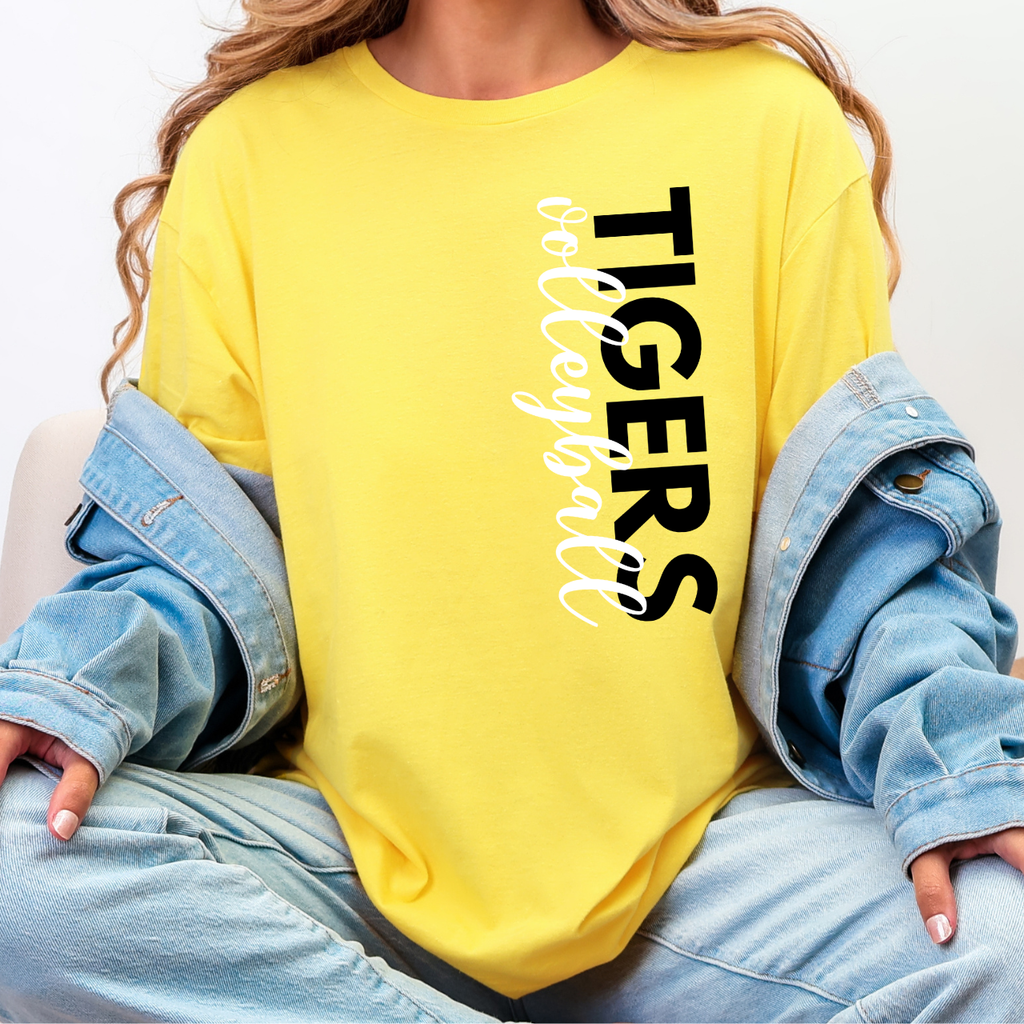 Tipton Tigers Side Print Volleyball Tee