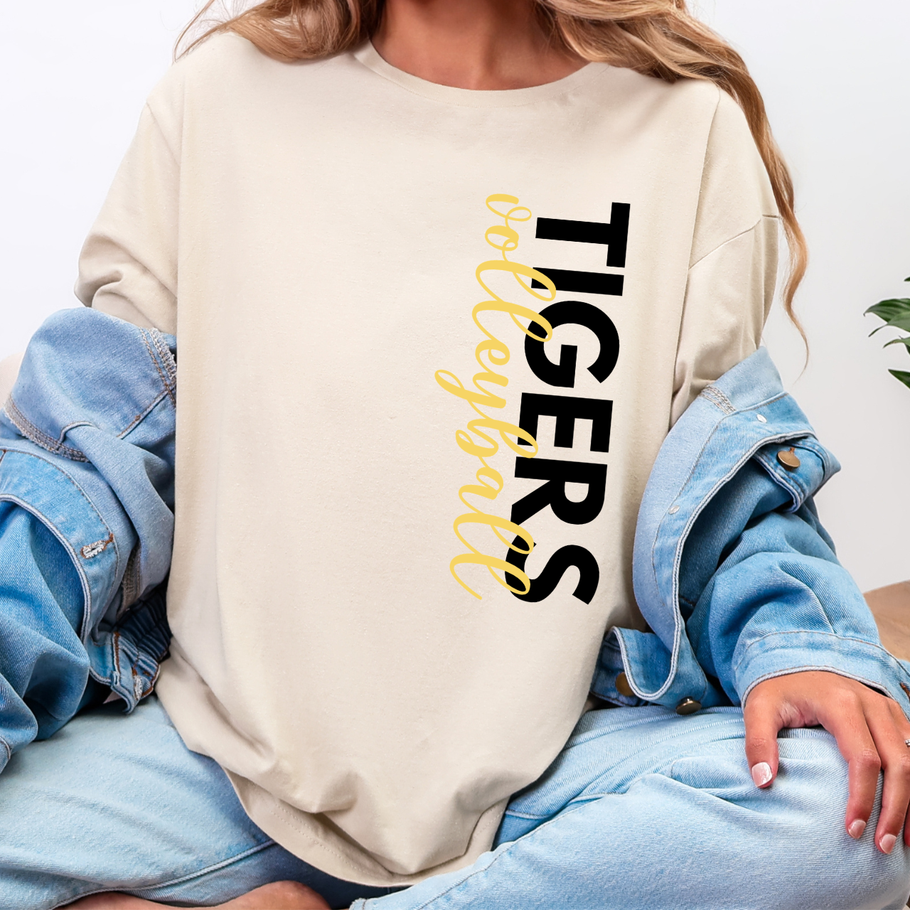 Tipton Tigers Side Print Volleyball Tee