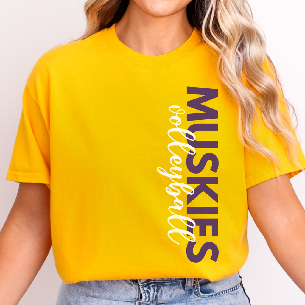 Muscatine Muskies Volleyball Side Print Tee
