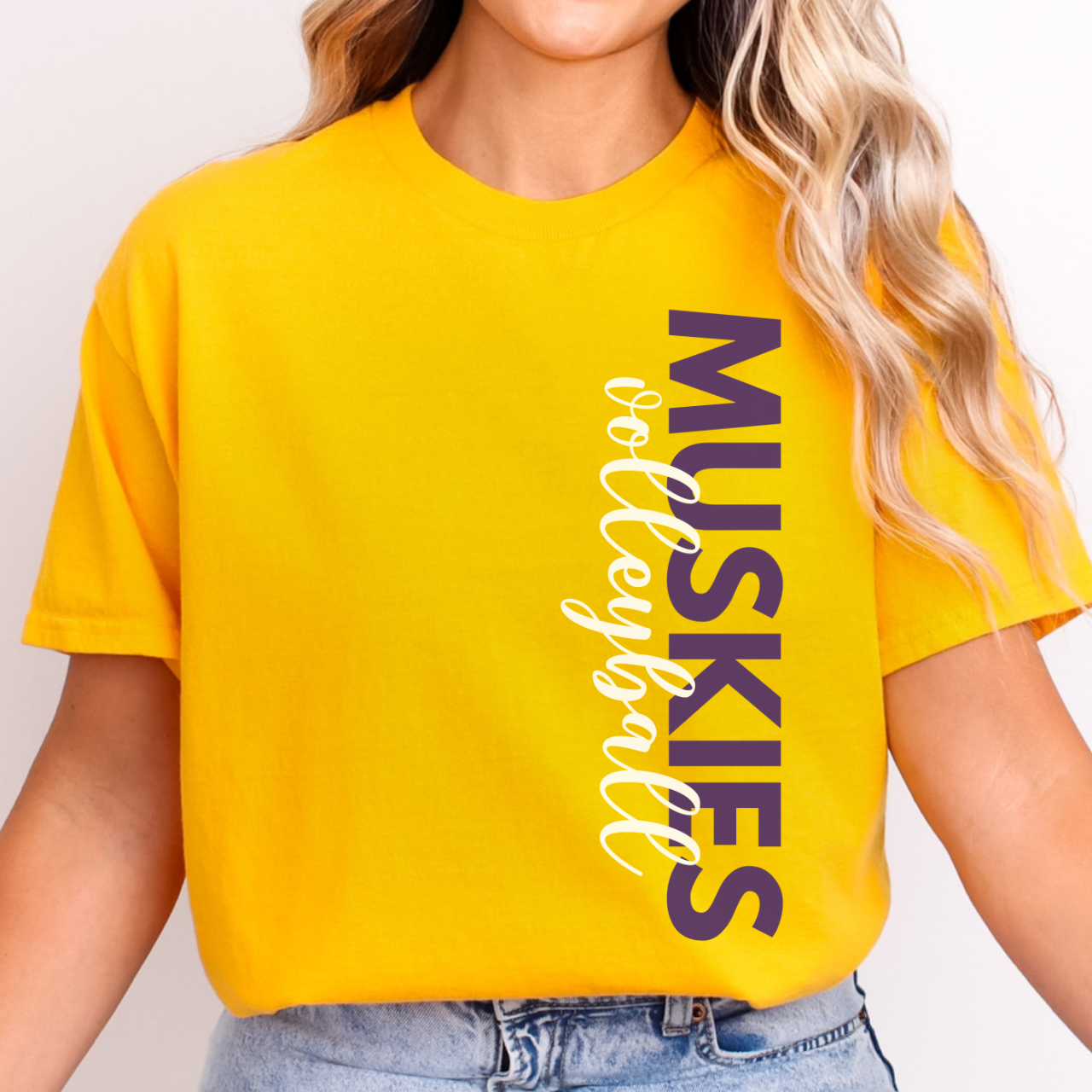 Muscatine Muskies Volleyball Side Print Tee