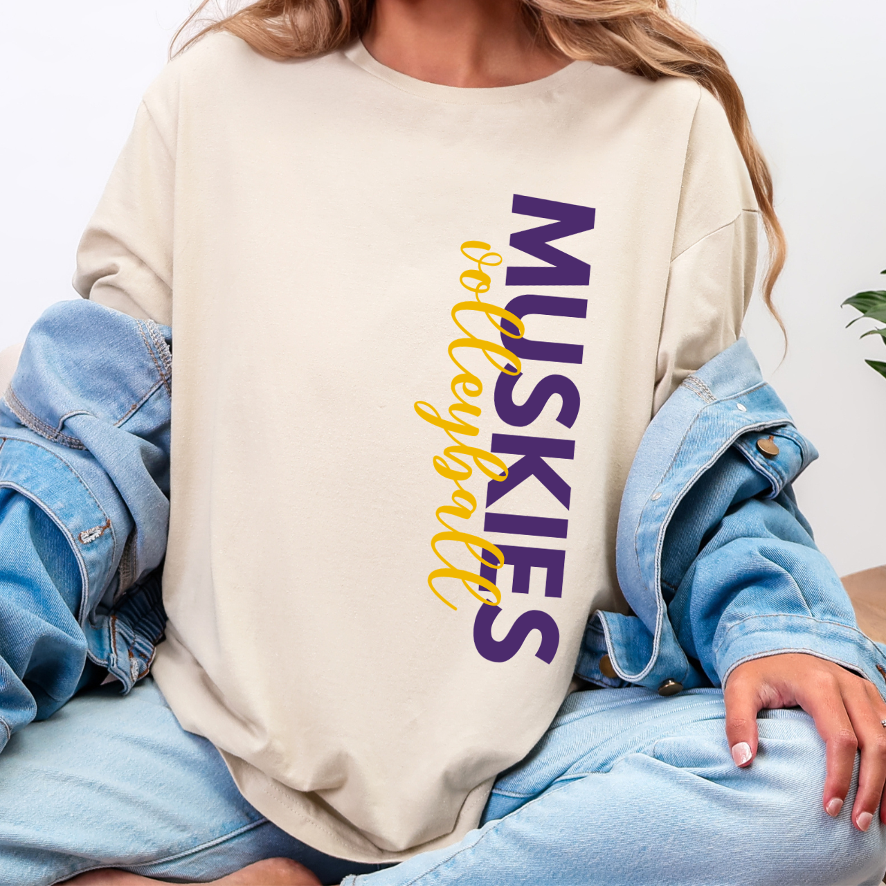 Muscatine Muskies Volleyball Side Print Tee