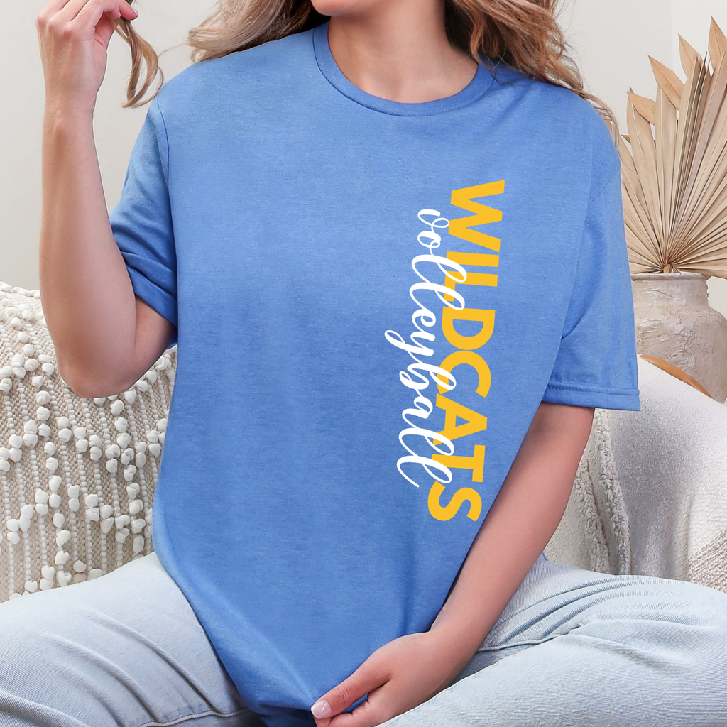 Durant Wildcats Volleyball Side Print Tee