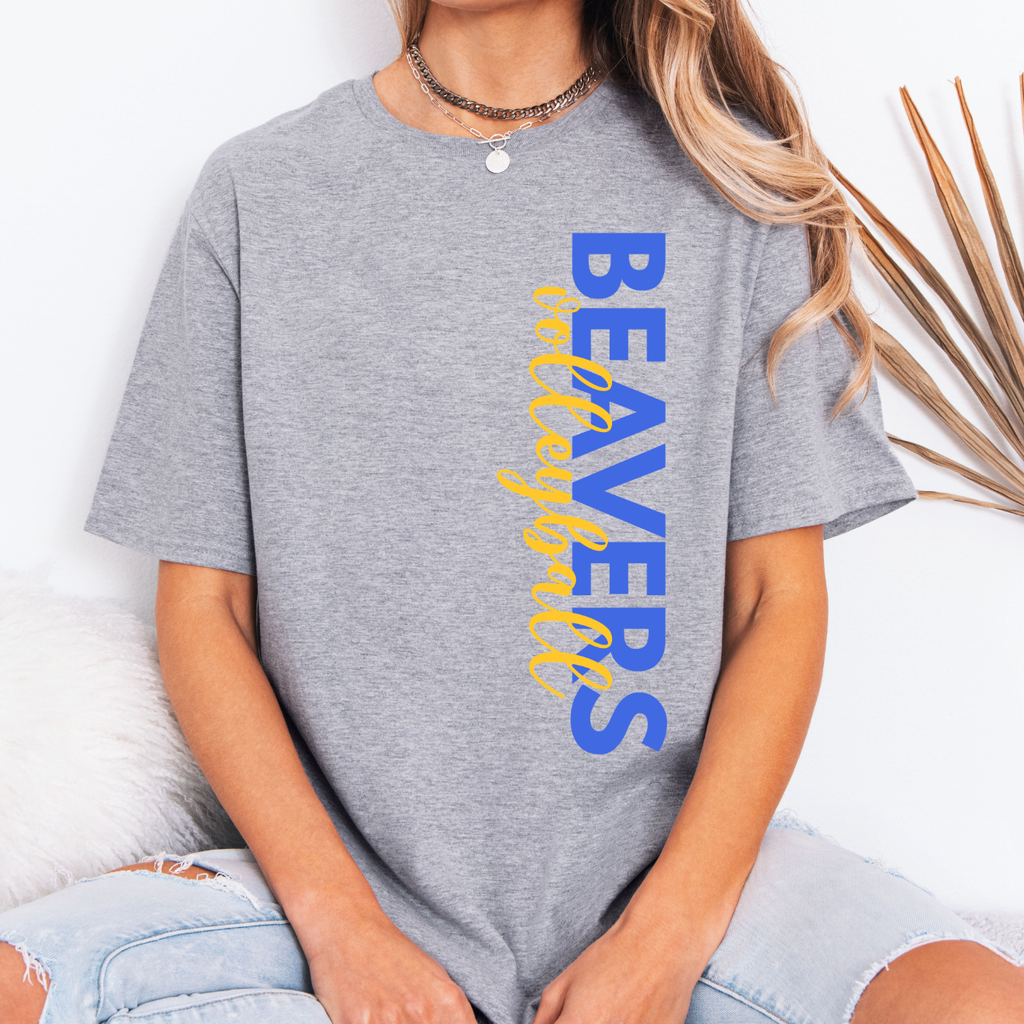Wilton Beavers Volleyball Side Print Tee