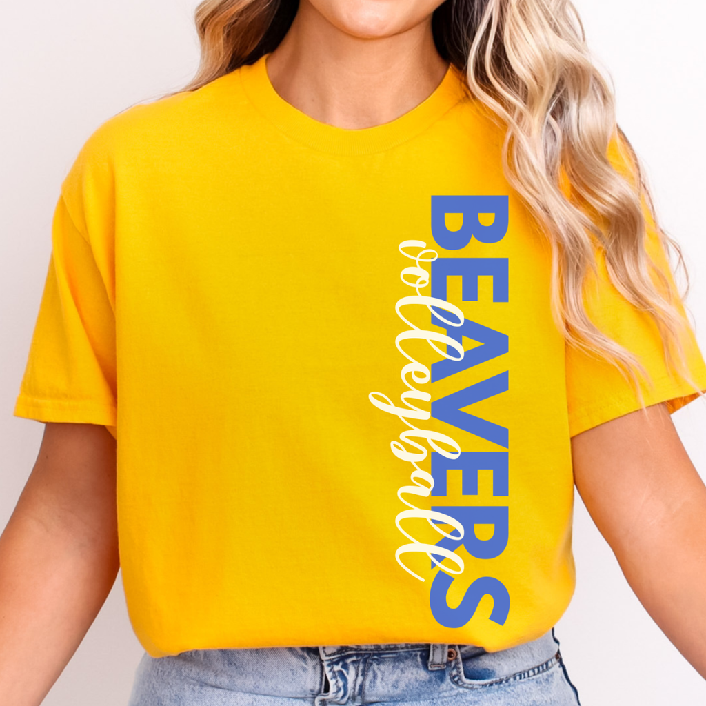 Wilton Beavers Volleyball Side Print Tee