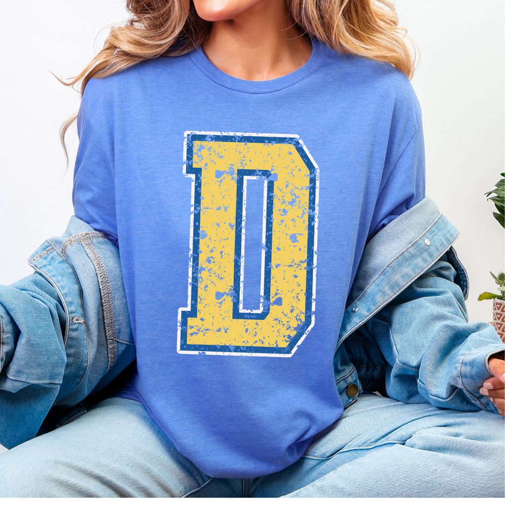 Durant Wildcats Distressed “D” Tee