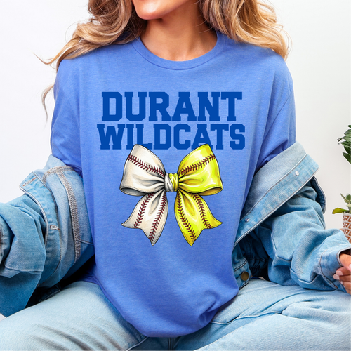 Durant Wildcats Baseball Softball Tee
