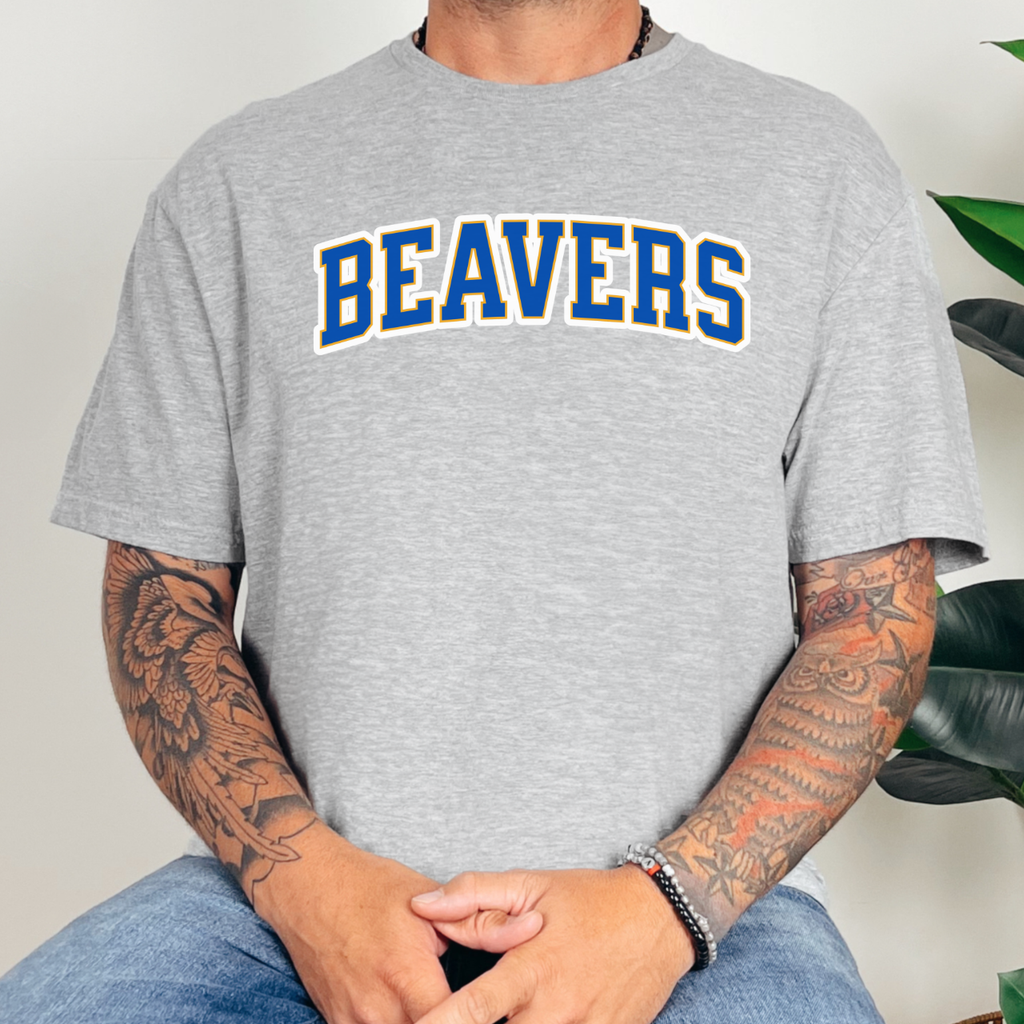 Wilton Beavers Varsity Arch Adult Tee