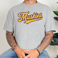 Muscatine Muskies Vintage Script Tee