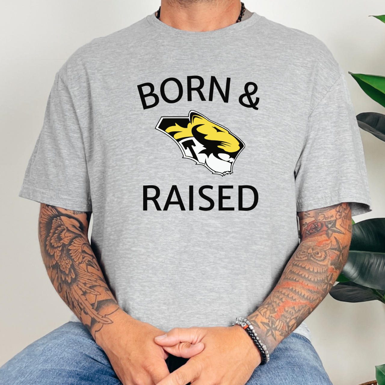 Tipton Tigers Born & Raised Tee