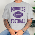Muskies Football Tee (Purple)