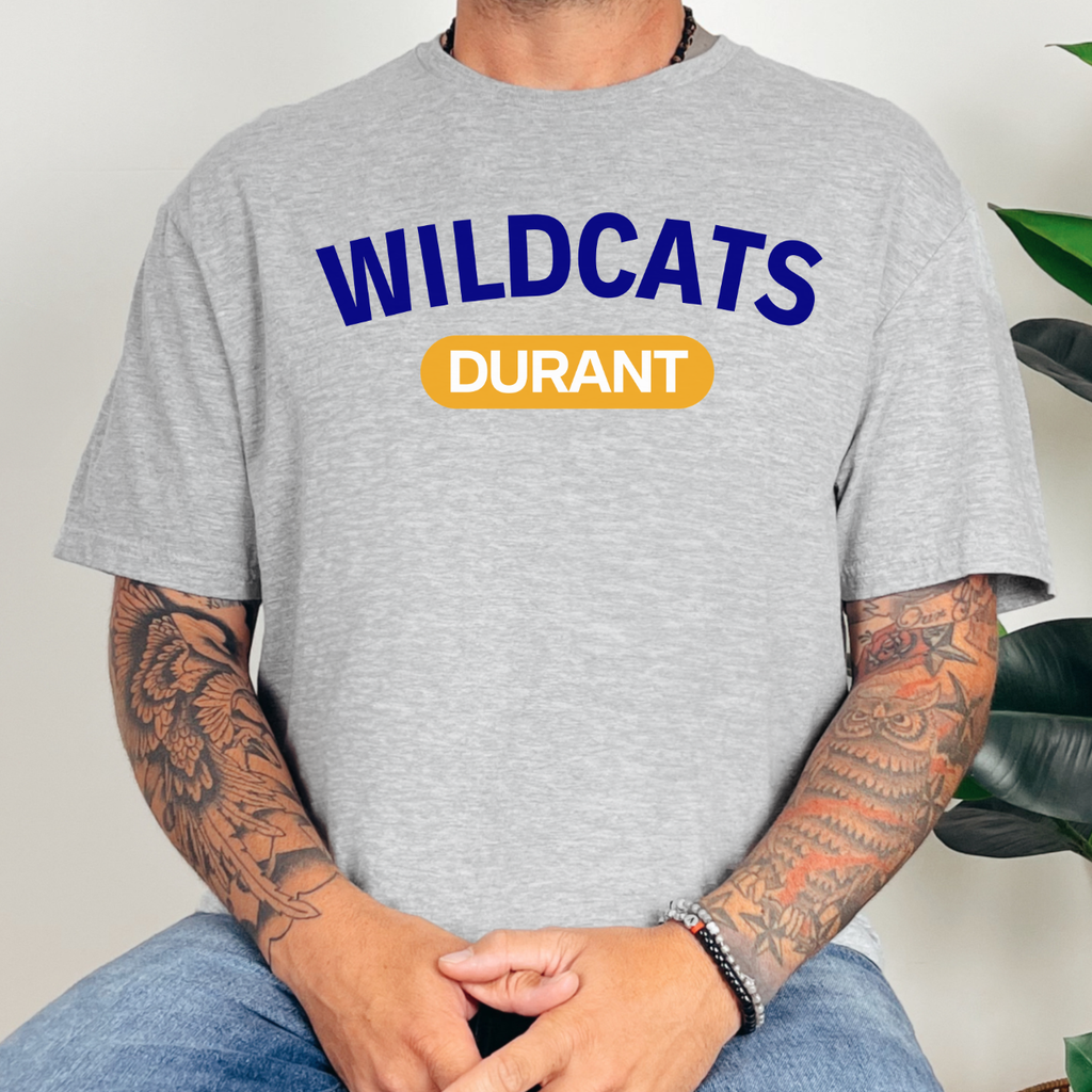 Durant Wildcats Classic Block Tee