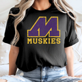 Muscatine Distressed Logo Tee