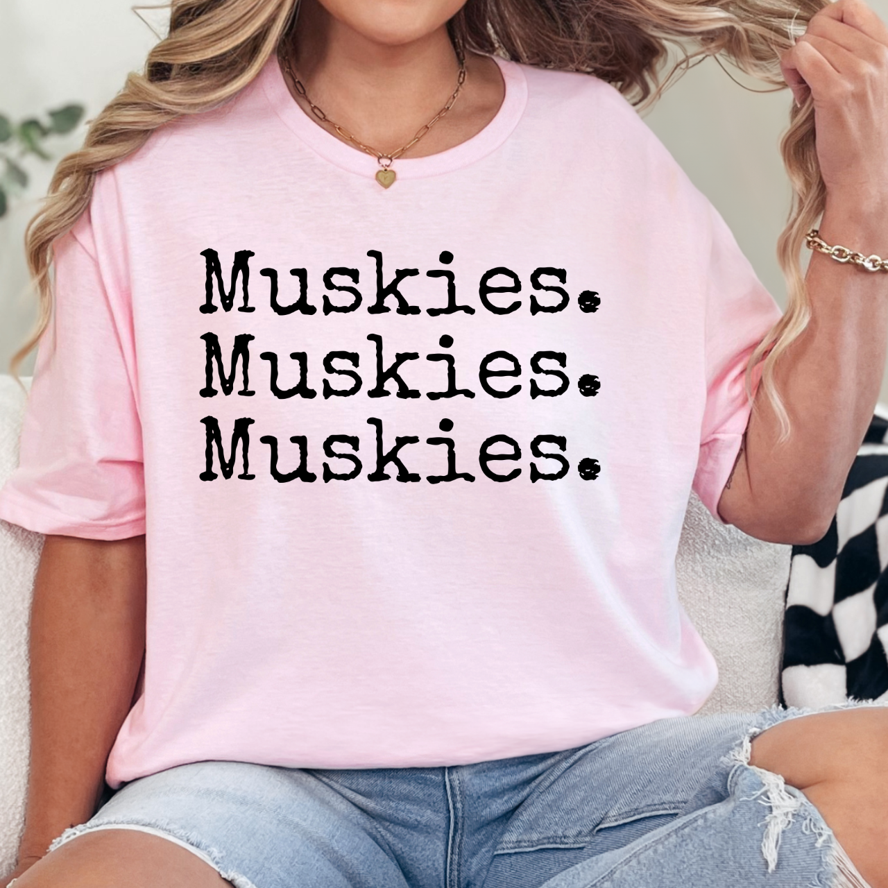 Muscatine Muskie Triple Repeat Tee
